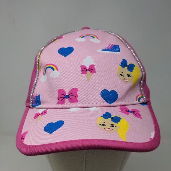 Nickelodeon Girl's Jojo Siwa Strapback Hat Pink One Size Graphic - Picture 2 of 12